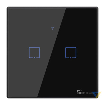 Touch light switch WiFi + RF 433 Sonoff T3 EU TX (2 channel) Switches