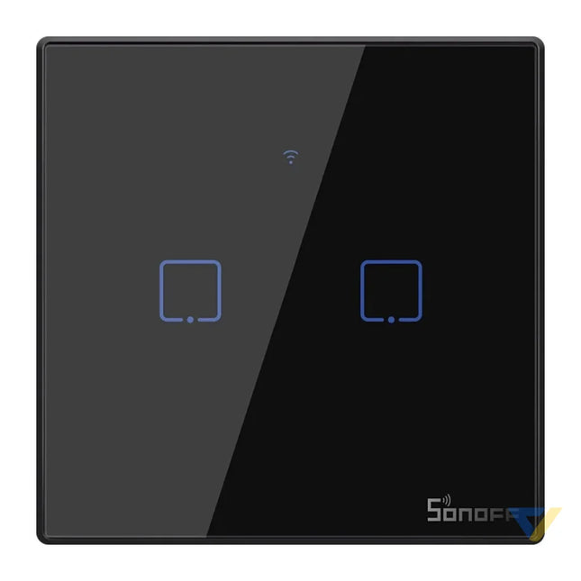 Touch light switch WiFi + RF 433 Sonoff T3 EU TX (2 channel) Switches