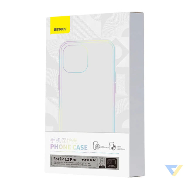 Transparent Case and Tempered Glass set Baseus Corning for iPhone 12 Pro Protective cases for smartphones