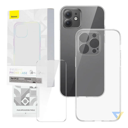 Transparent Case and Tempered Glass set Baseus Corning for iPhone 12 Protective cases for smartphones