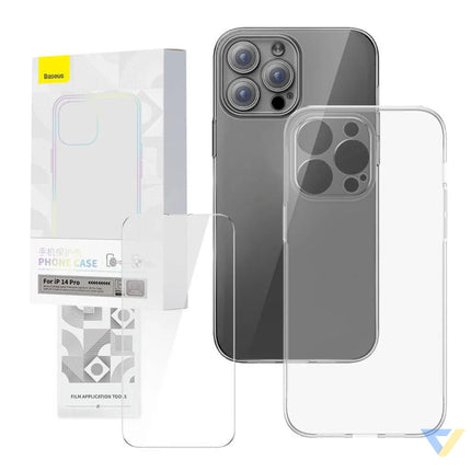 Transparent Case and Tempered Glass set Baseus Corning for iPhone 14 Pro Protective cases for smartphones