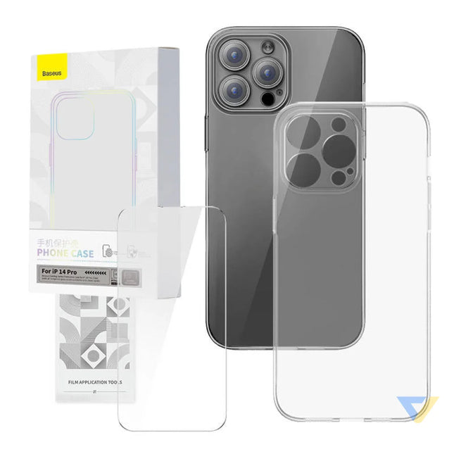 Transparent Case and Tempered Glass set Baseus Corning for iPhone 14 Pro Protective cases for smartphones