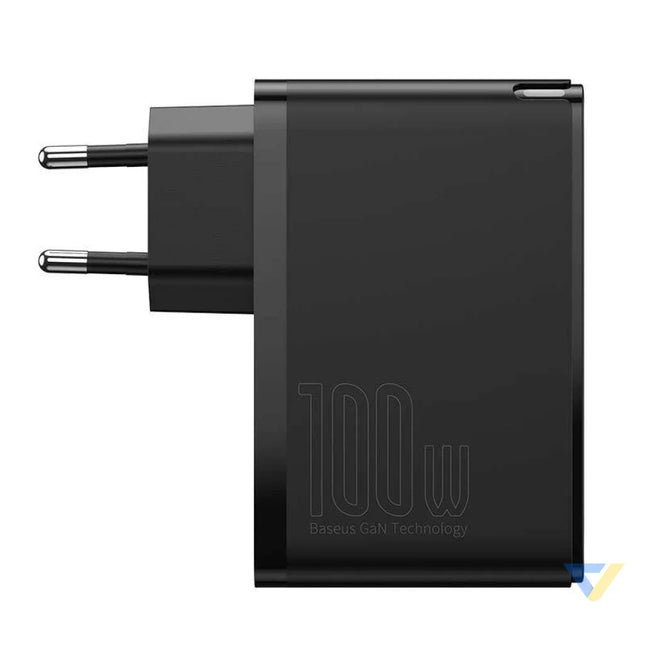 Travel Charger Baseus GaN2 Pro Quick 2x USB + 2x USB C 100W EU (Black) mains chargers