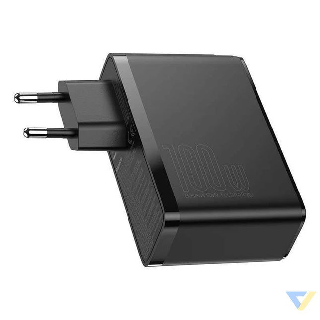 Travel Charger Baseus GaN2 Pro Quick 2x USB + 2x USB C 100W EU (Black) mains chargers