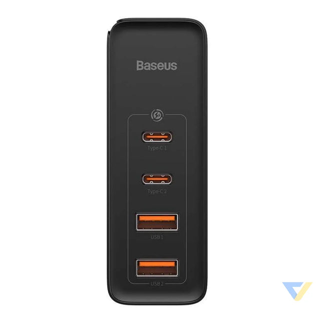 Travel Charger Baseus GaN2 Pro Quick 2x USB + 2x USB C 100W EU (Black) mains chargers