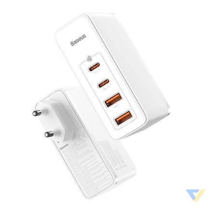 Travel Charger Baseus GaN2 Pro Quick 2x USB + 2x USB C 100W EU (white) mains chargers