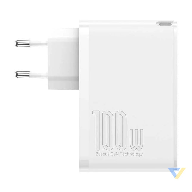 Travel Charger Baseus GaN2 Pro Quick 2x USB + 2x USB C 100W EU (white) mains chargers