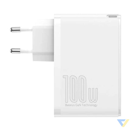 Travel Charger Baseus GaN2 Pro Quick 2x USB + 2x USB C 100W EU (white) mains chargers