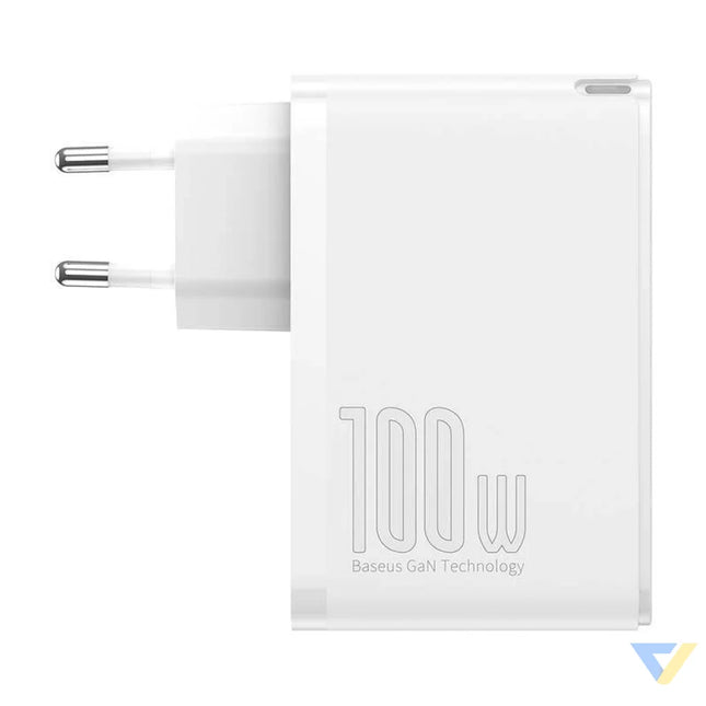 Travel Charger Baseus GaN2 Pro Quick 2x USB + 2x USB C 100W EU (white) mains chargers