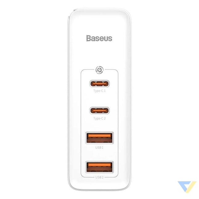 Travel Charger Baseus GaN2 Pro Quick 2x USB + 2x USB C 100W EU (white) mains chargers