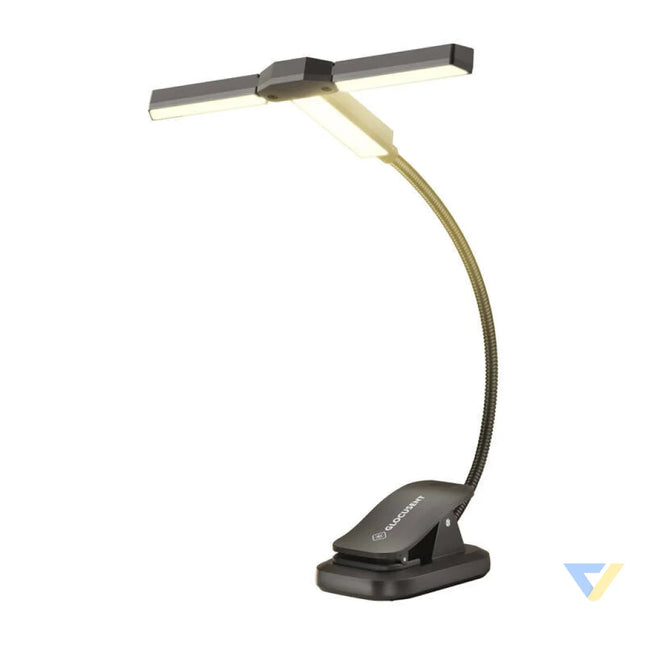 Tri Head Book Light Glocusent GLCSNTA2302 USB C 1000mAh Black Desk and night lamps