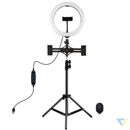 Tripod Mount Puluz with 26cm LED Ring Vlogging 1,1m PKT3070B Ring lights
