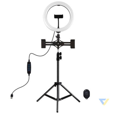 Tripod Mount Puluz with 26cm LED Ring Vlogging 1,1m PKT3070B Ring lights