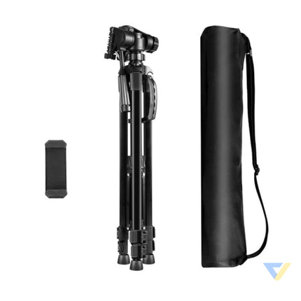 Tripod with 3D 360° head + phone holder Puluz PU3096B Booms and selfie sticks