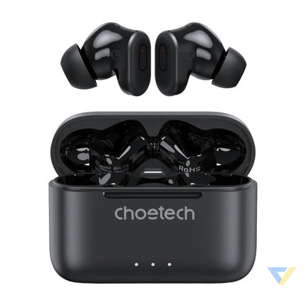 TWS Choetech BH T15 ANC + ENC Wireless Headphones (black) TWS