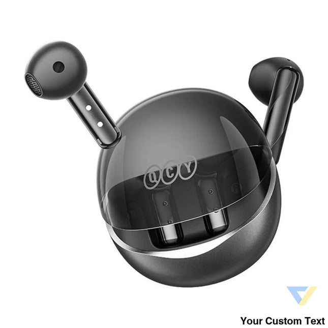 TWS QCY AilyBuds Clear T32 Headphones (black) TWS