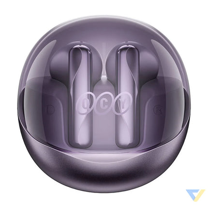 TWS QCY AilyBuds Clear T32 Headphones (purple) TWS