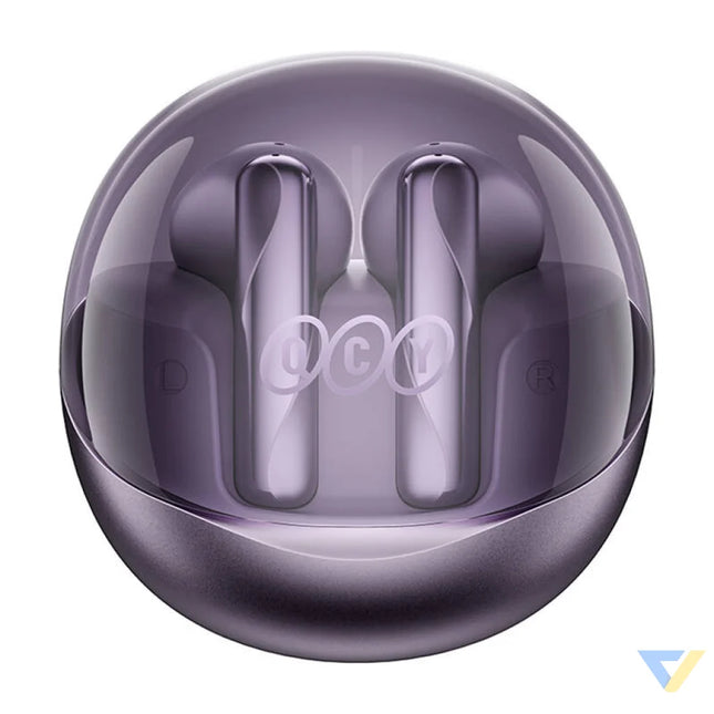 TWS QCY AilyBuds Clear T32 Headphones (purple) TWS