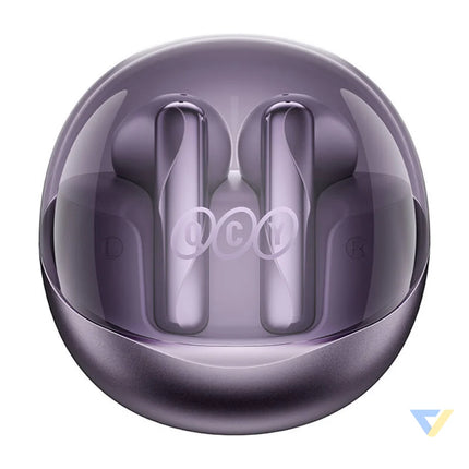 TWS QCY AilyBuds Clear T32 Headphones (purple) TWS