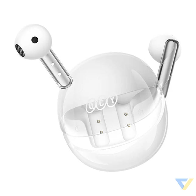 TWS QCY AilyBuds Clear T32 Headphones (white) TWS