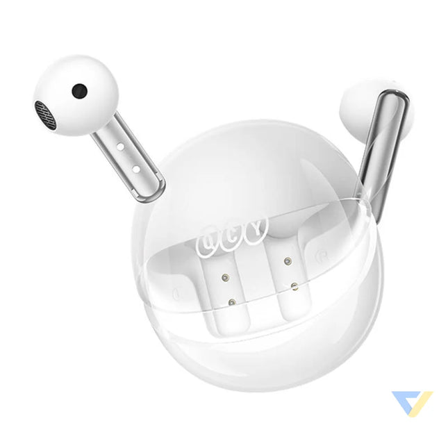 TWS QCY AilyBuds Clear T32 Headphones (white) TWS
