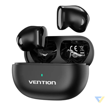 TWS Vention NBLB0 Earbuds T12 Wireless Headphones (black) TWS