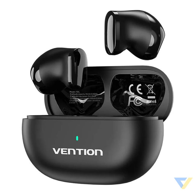 TWS Vention NBLB0 Earbuds T12 Wireless Headphones (black) TWS