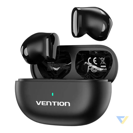 TWS Vention NBLB0 Earbuds T12 Wireless Headphones (black) TWS