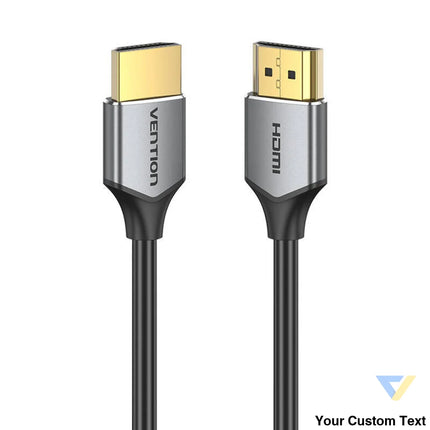 Ultra Thin HDMI Cable Vention ALEHH 2m 4K 60Hz (Gray) Video cables