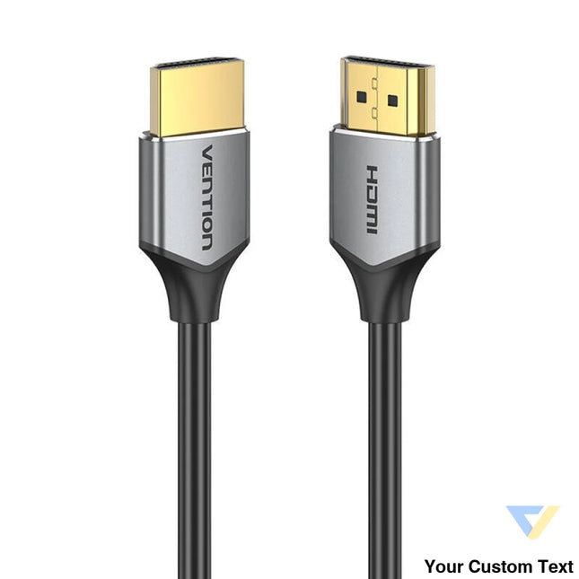 Ultra Thin HDMI Cable Vention ALEHH 2m 4K 60Hz (Gray) Video cables