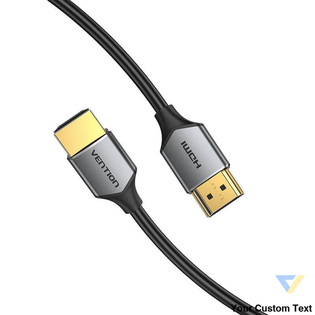 Ultra Thin HDMI Cable Vention ALEHH 2m 4K 60Hz (Gray) Video cables
