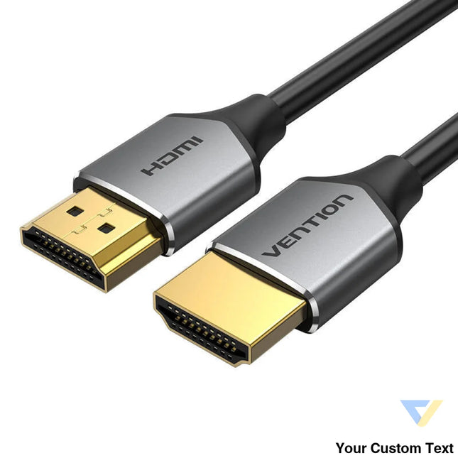 Ultra Thin HDMI Cable Vention ALEHH 2m 4K 60Hz (Gray) Video cables