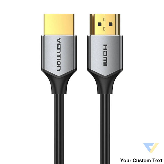 Ultra Thin HDMI Cable Vention ALEHH 2m 4K 60Hz (Gray) Video cables