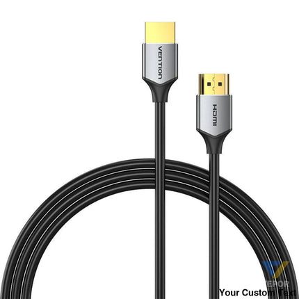 Ultra Thin HDMI Cable Vention ALEHH 2m 4K 60Hz (Gray) Video cables