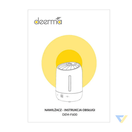 Ultrasonic humidifier Deerma F600 black Humidifiers