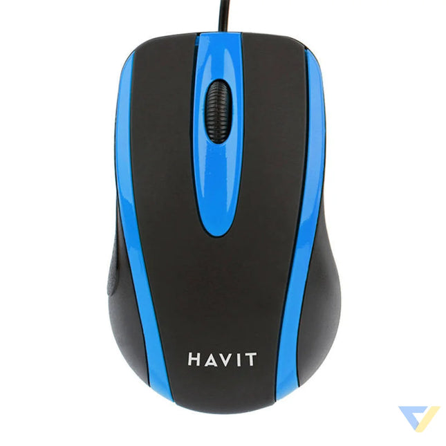 Universal mouse Havit MS753 (black & blue) Wired