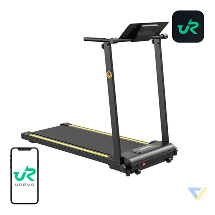 UREVO Foldi Mini folding electric treadmill (black and orange) Electric treadmills