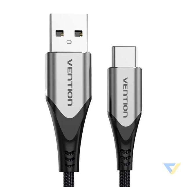 USB 2.0 A to USB C 3A cable 0.5m Vention CODHD gray USB to USB C