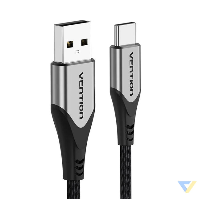 USB 2.0 A to USB C 3A cable 0.5m Vention CODHD gray USB to USB C