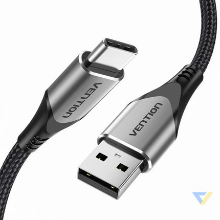 USB 2.0 A to USB C 3A cable 0.5m Vention CODHD gray USB to USB C