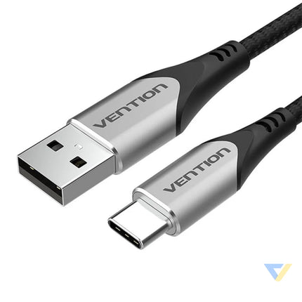 USB 2.0 A to USB C 3A cable 0.5m Vention CODHD gray USB to USB C
