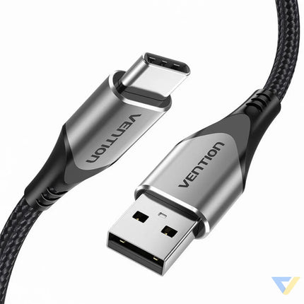 USB 2.0 A to USB C 3A cable 0.5m Vention CODHD gray USB to USB C
