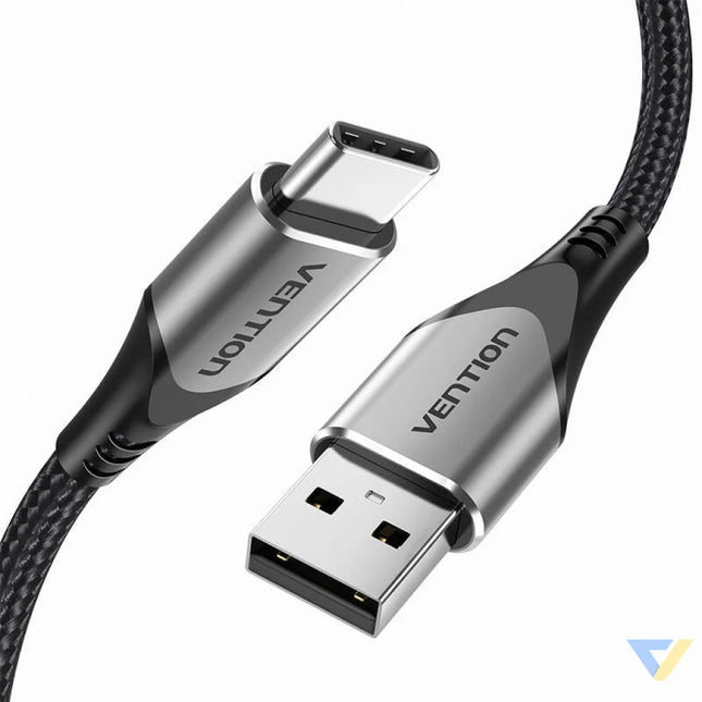USB 2.0 A to USB C 3A cable 0.5m Vention CODHD gray USB to USB C