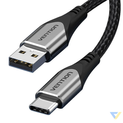 USB 2.0 A to USB C 3A cable 0.5m Vention CODHD gray USB to USB C