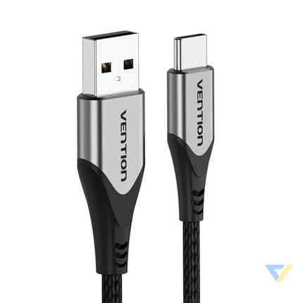 USB 2.0 A to USB C 3A cable 0.5m Vention CODHD gray USB to USB C