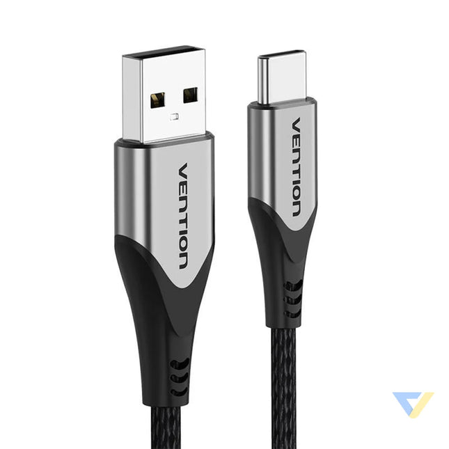 USB 2.0 A to USB C 3A cable 0.5m Vention CODHD gray USB to USB C