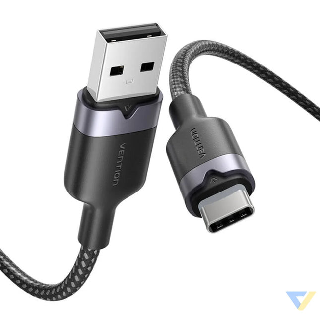 USB 2.0 A to USB C 3A cable Vention CTNBF 1 M (black) USB cables