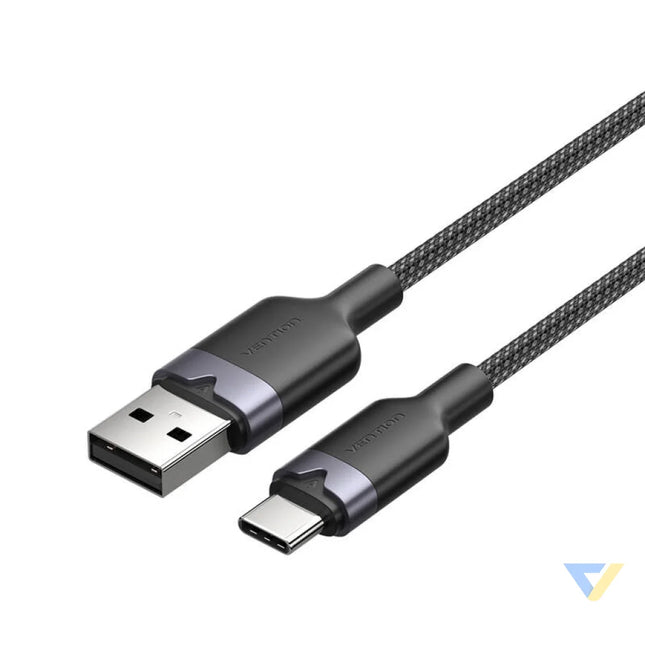 USB 2.0 A to USB C 3A cable Vention CTNBF 1 M (black) USB cables