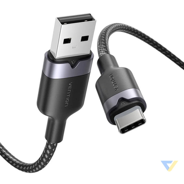 USB 2.0 A to USB C 3A cable Vention CTNBH 2M (black) USB cables