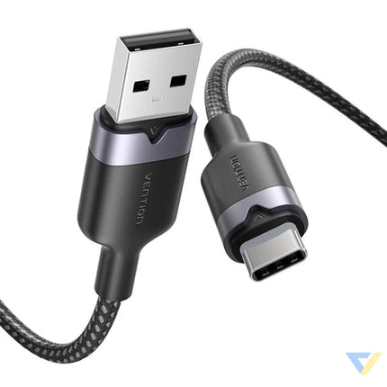 USB 2.0 A to USB C 3A cable Vention CTNBH 2M (black) USB cables
